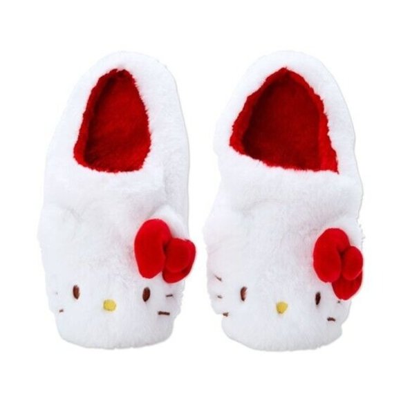 Sanrio Hello Kitty Japanese Edition Women's Furry Slippers Fuzzy READ - Picture 2 of 6